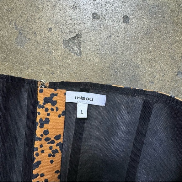 Miaou Strapless Leia Corset Top in Cheetah - Picture 3 of 7